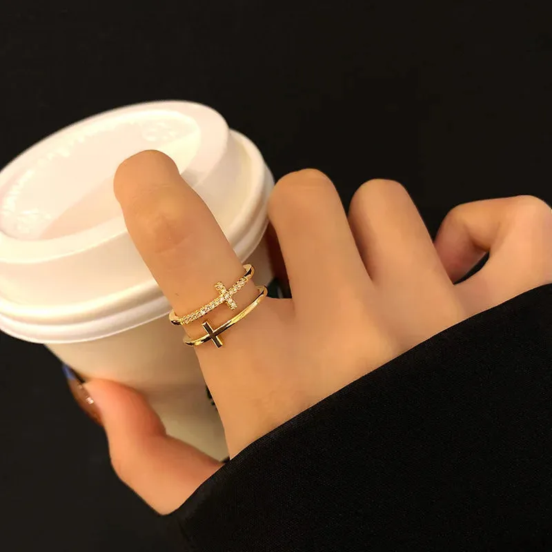 Chic Minimalist Open Rings