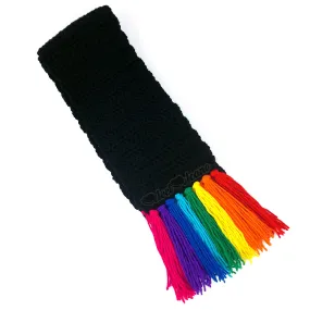 Chunky Rainbow Tassel Scarf (Custom Colour)