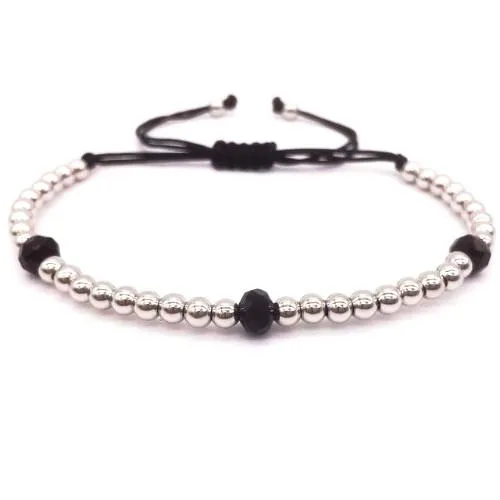 Classy Men Slim Agate Bracelet