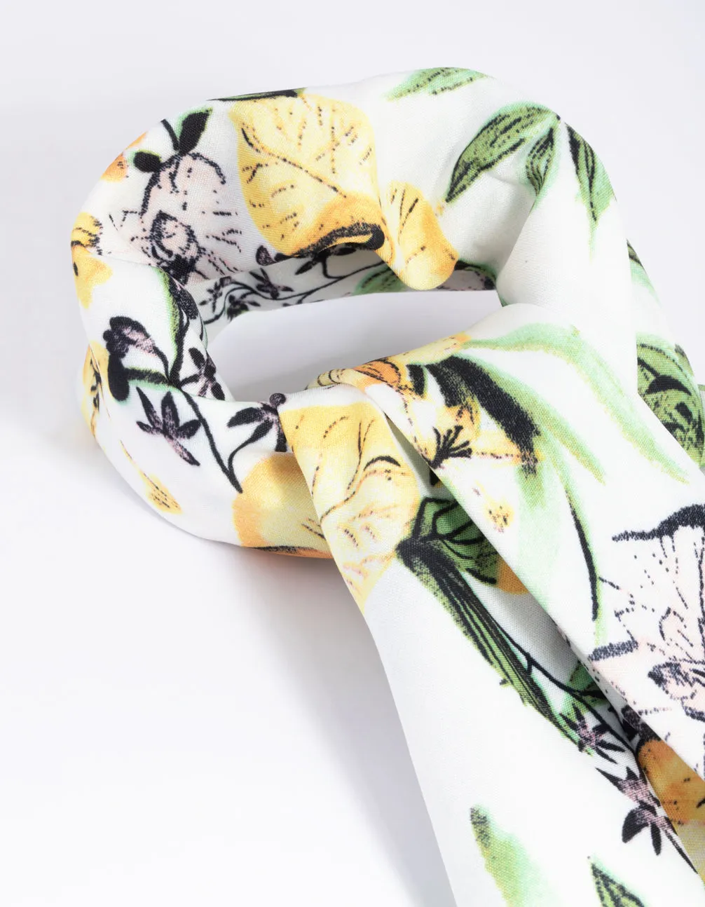 Colourful Floral Lilly Bandana Hair Scarf