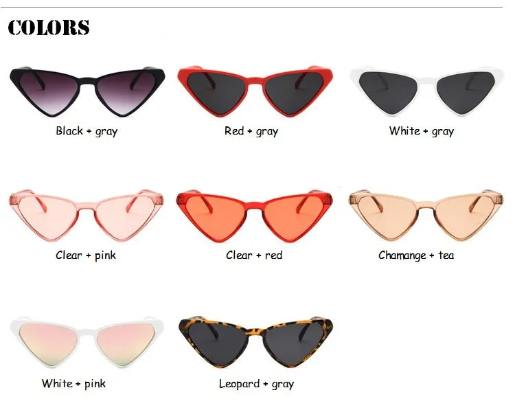 Cute Cat Eye Vintage Oval Sunglasses