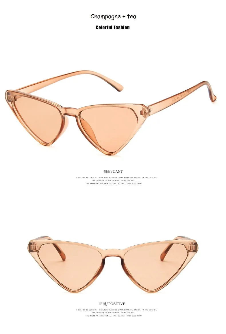 Cute Cat Eye Vintage Oval Sunglasses