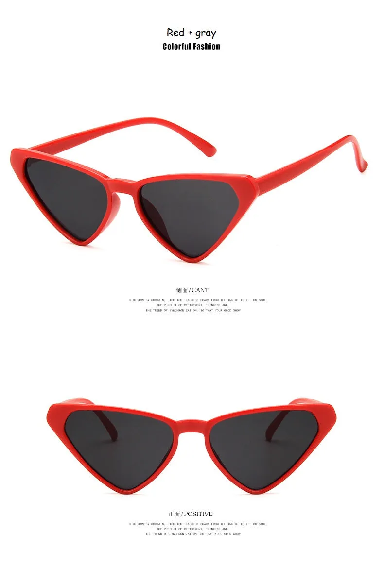 Cute Cat Eye Vintage Oval Sunglasses