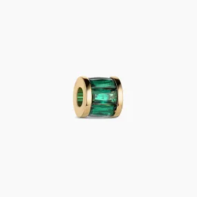 Delphin Green Bead Charm