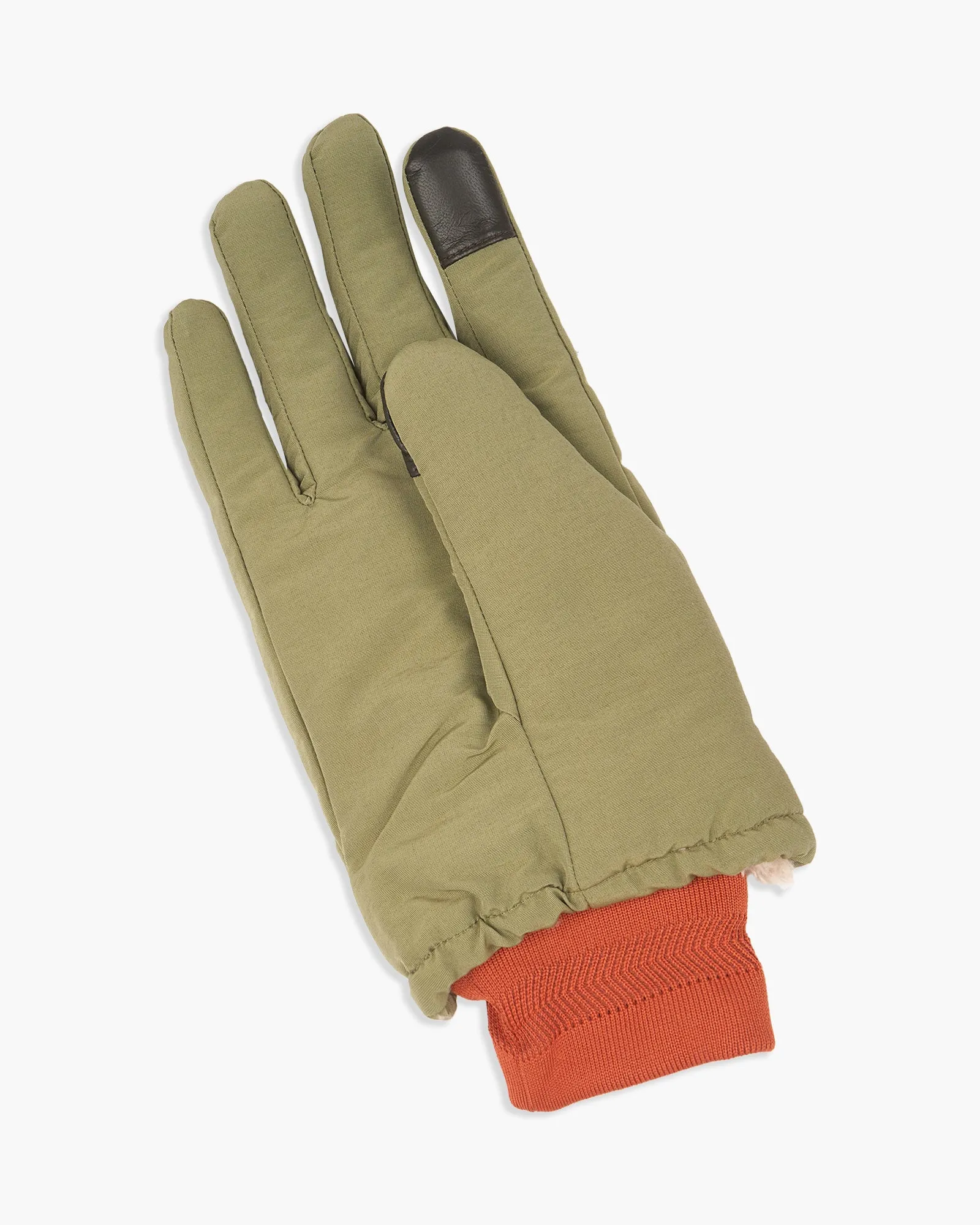 Elmer Joh Knitted Cuff Gloves - Khaki