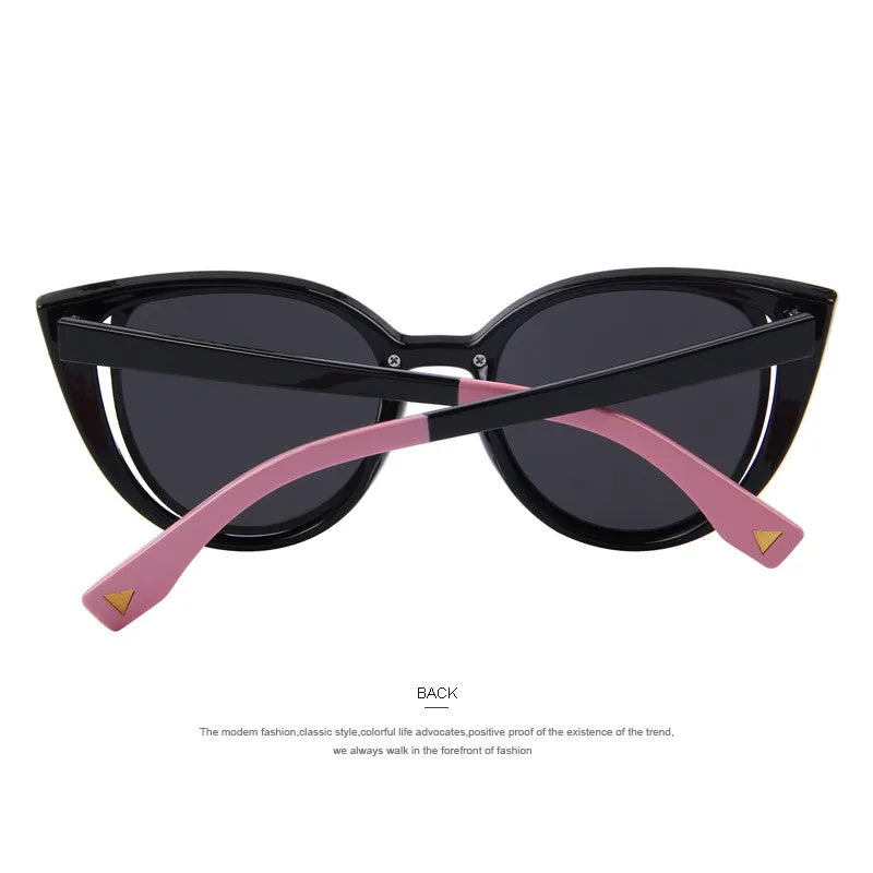 Fashion Cat Eye Sunglasses Women Brand Designer Retro Pierced Female Sun Glasses oculos de sol feminino UV400