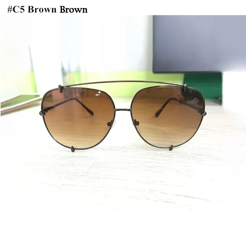 Fashion Oversized Pilot Sunglasses UV400 Retro Big Frame Sun Glasses