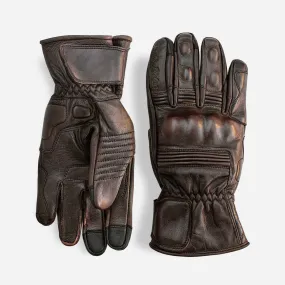 Full Gauntlet Motorcycle Gloves • Brown