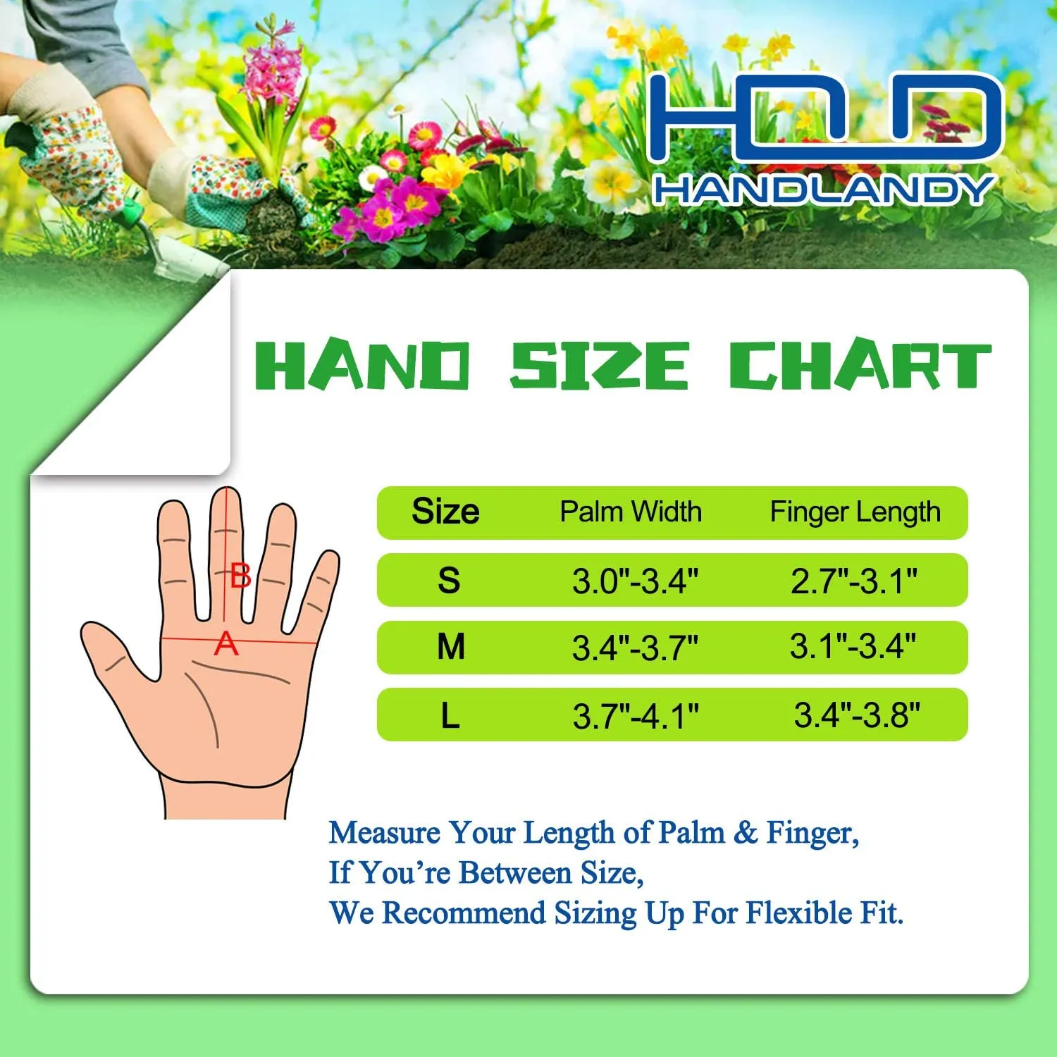 Handlandy Men Women Gardening Pruning Gloves Thorn Proof Pigskin 1601