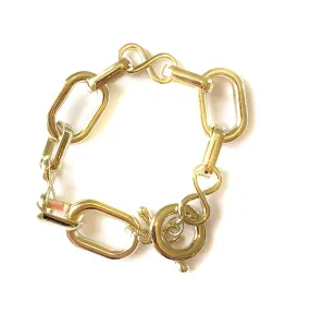 Infinity Link Bracelet in Gold