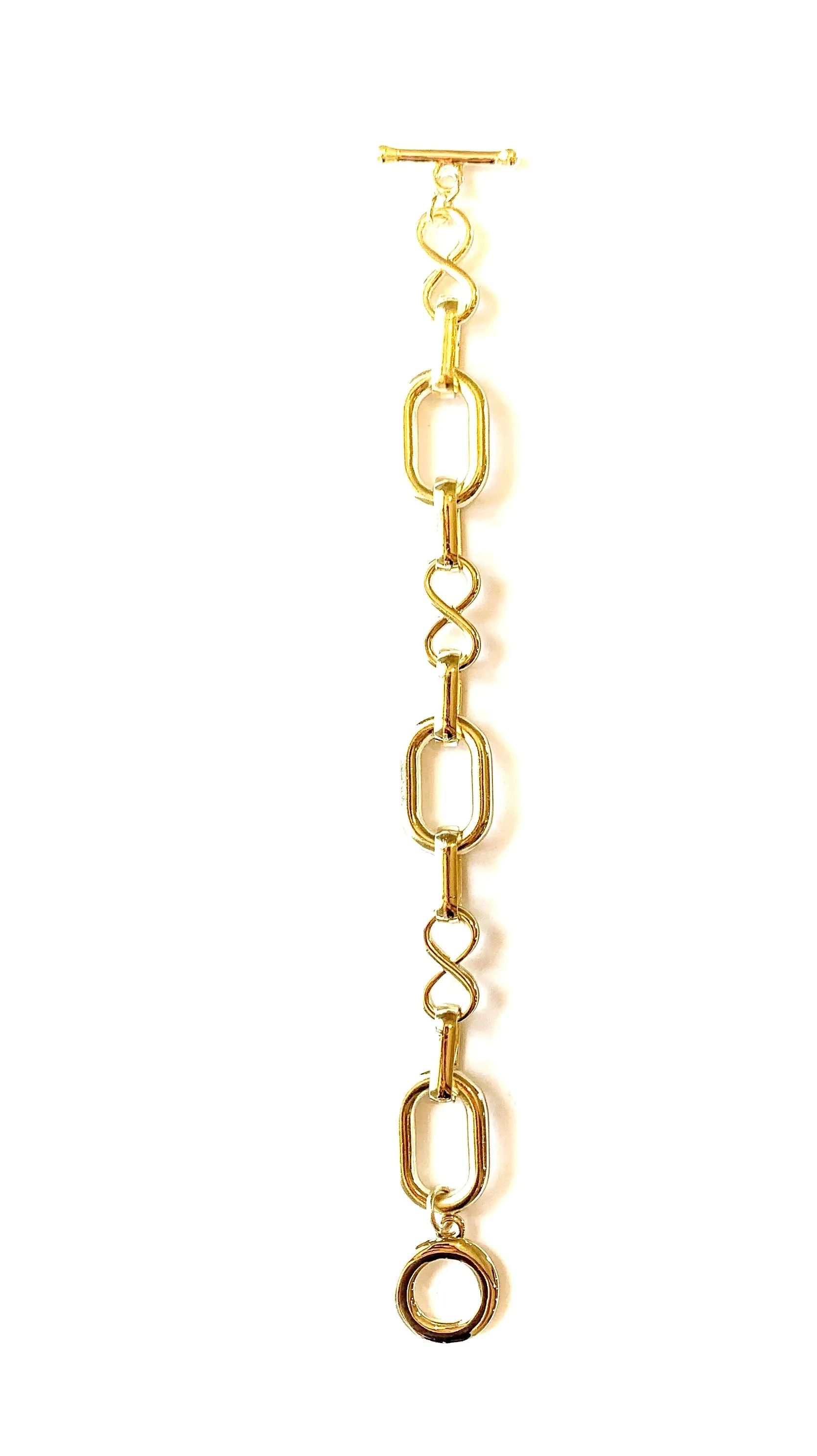 Infinity Link Bracelet in Gold