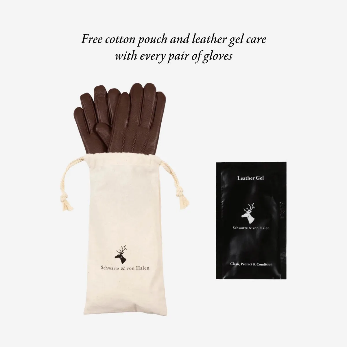 Ivy (beige) – sheepskin leather gloves with wool/cashmere lining & touchscreen feature