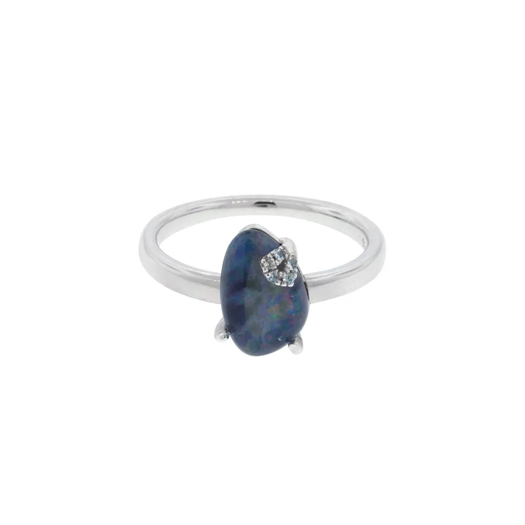 Koi Cascade Gemstone Petite Sterling Silver Ring I Jan Leslie