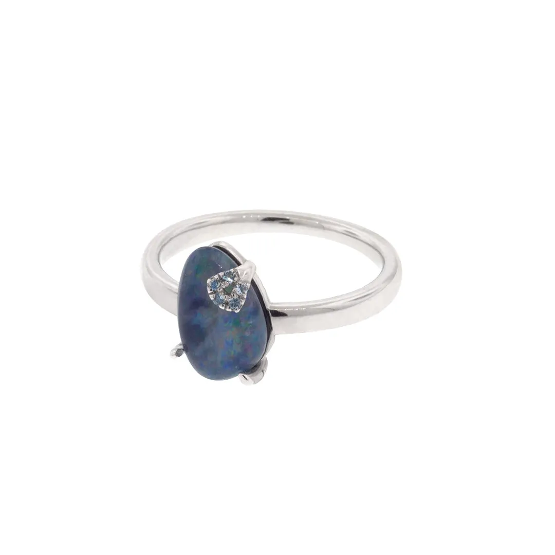 Koi Cascade Gemstone Petite Sterling Silver Ring I Jan Leslie