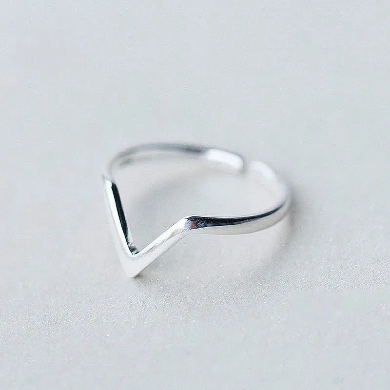 Korean Style Minimalist Geometric Rings for Women Cross Irregular Adjustable Simple Finger Ring Hip Hop Punk Open Ring Jewelry