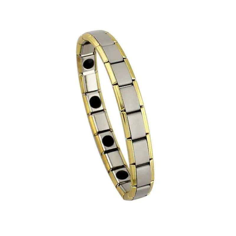 Magnetic Silver / Gold Men's Bracelets