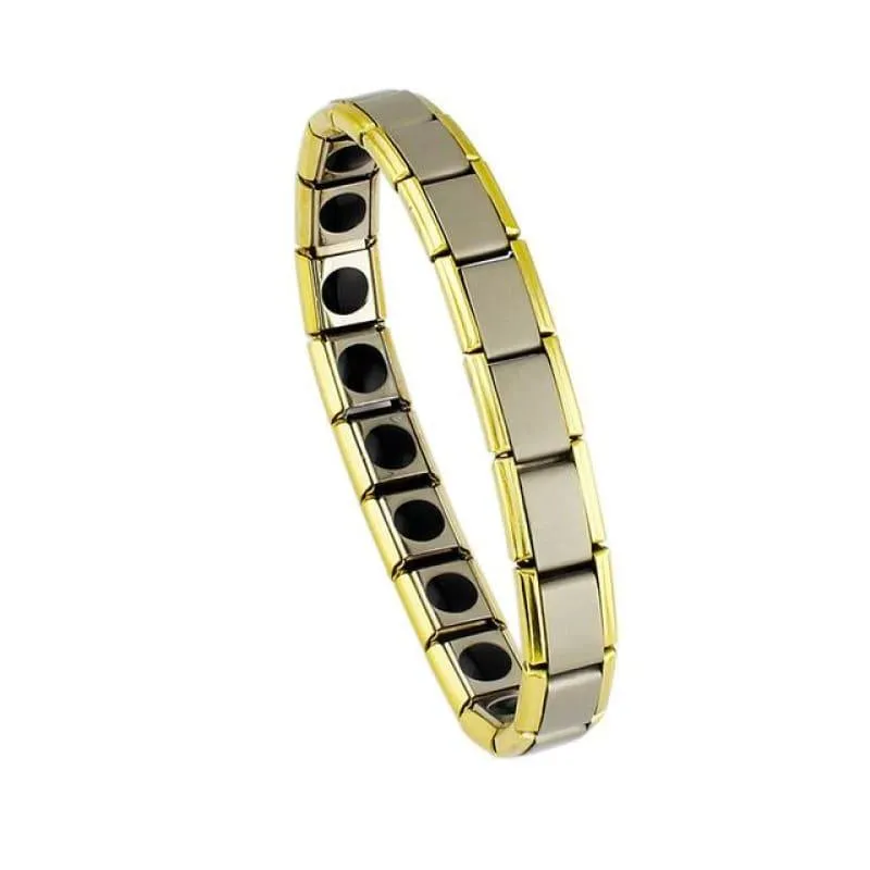 Magnetic Silver / Gold Men's Bracelets