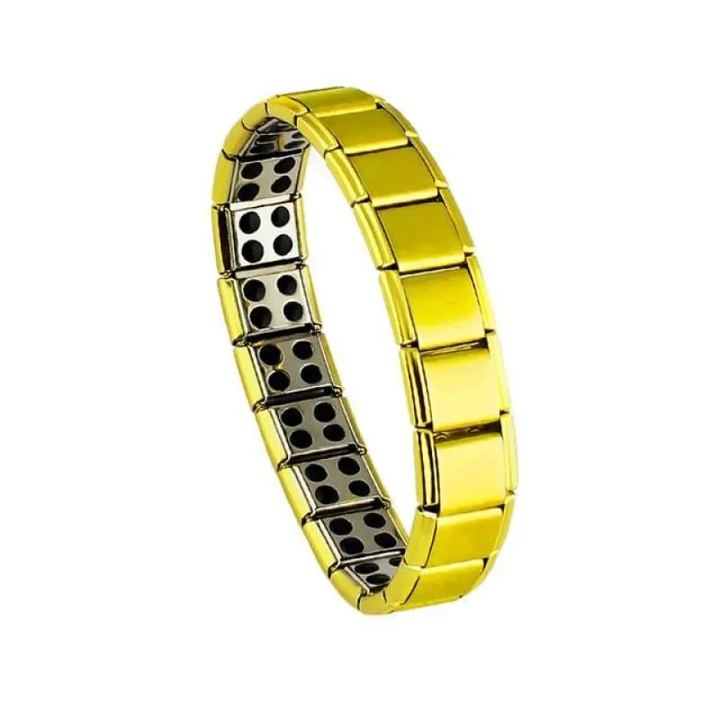 Magnetic Silver / Gold Men's Bracelets