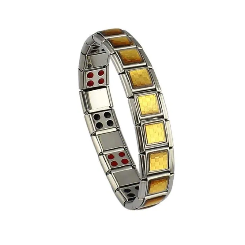 Magnetic Silver / Gold Men's Bracelets