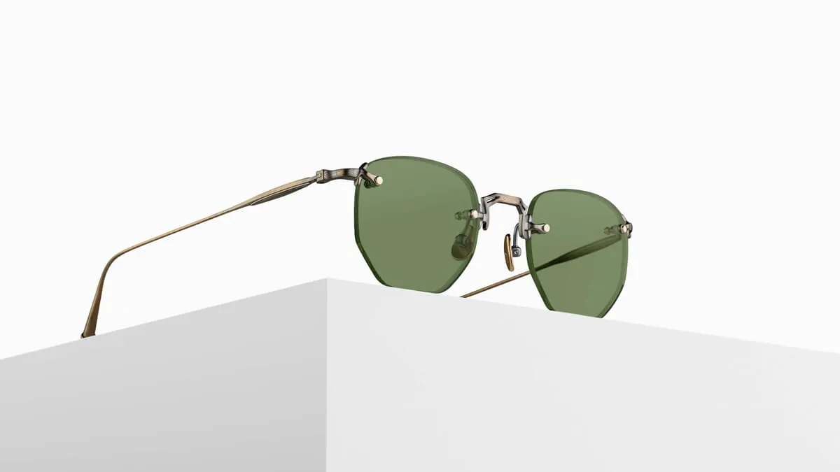 Matsuda Sun M3104-A AG with Geometric Sage Green