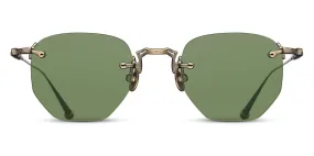 Matsuda Sun M3104-A AG with Geometric Sage Green