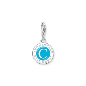 Member charm turquoise charmista coin silver