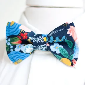 Men's Pre-Tied Bow Tie / Garden Party In Navy