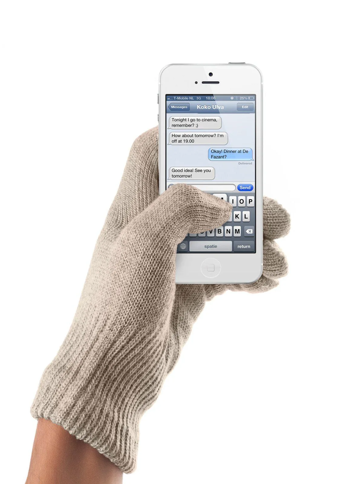 Mujjo Touchscreen Gloves Sandstone