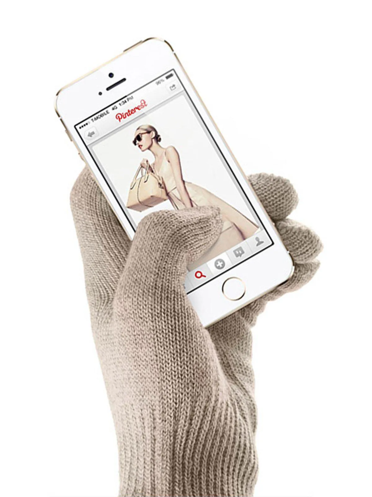 Mujjo Touchscreen Gloves Sandstone