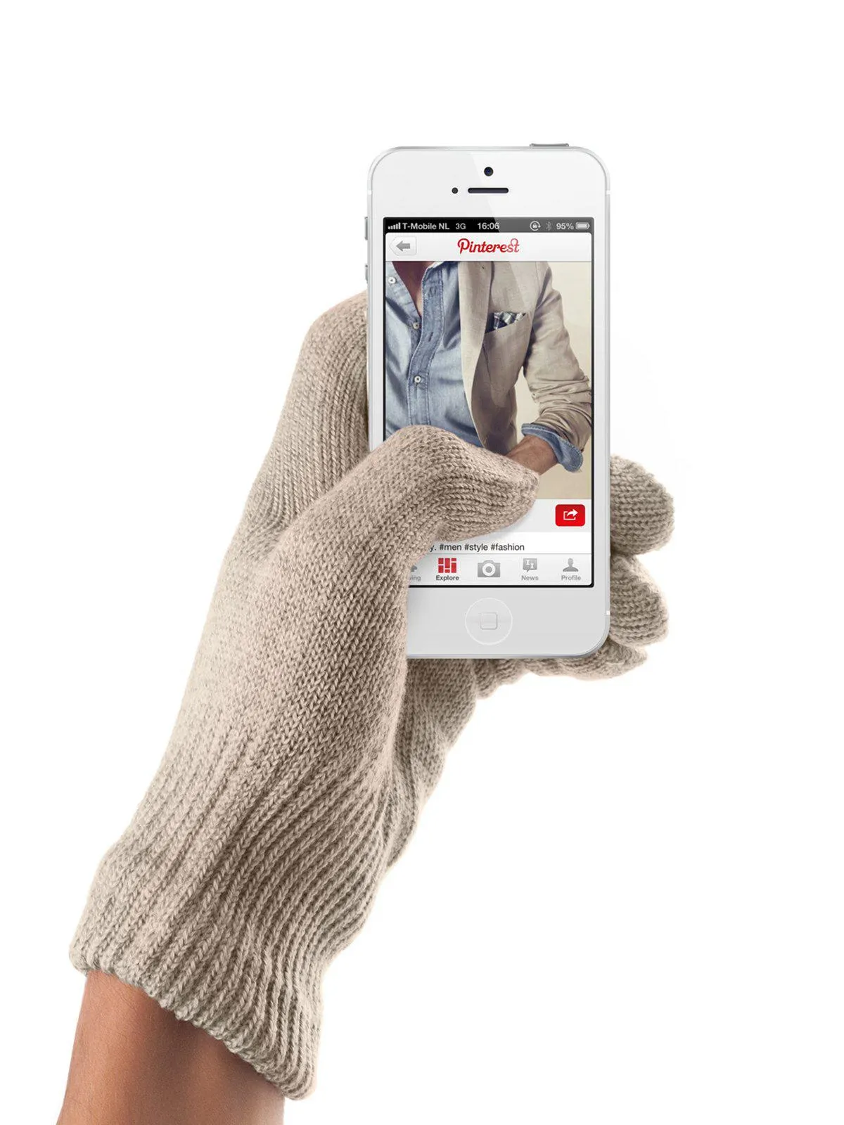 Mujjo Touchscreen Gloves Sandstone