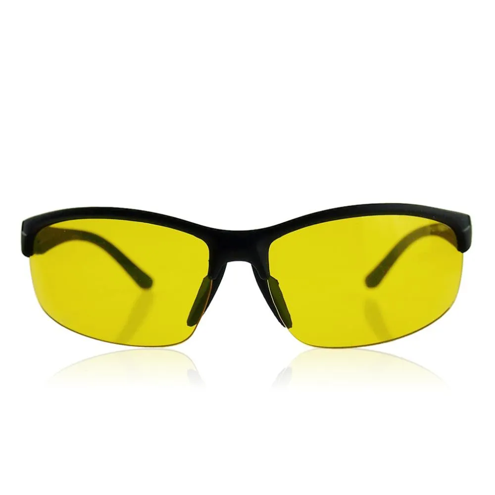 New arrival Plastic   Resin HD High Definition Night Vision Glasses Driving Yellow Lens Classic UV400