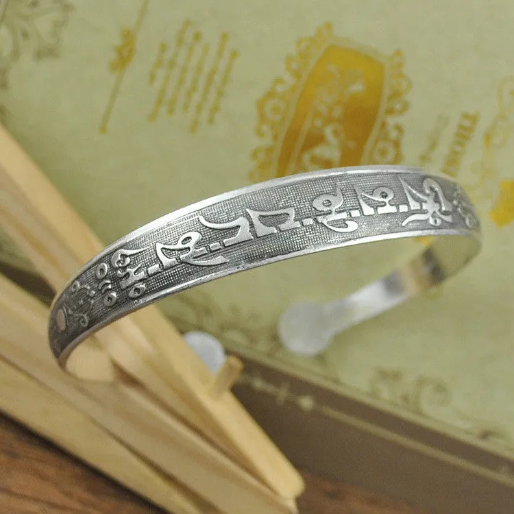 New Fashion Vintage Style Tibetan Silver Metal Carving Cuff Bracelets& Bangles For Women Dress