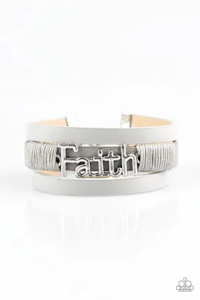 Paparazzi Bracelet ~ An Act Of Faith - Silver