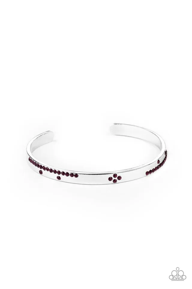 Paparazzi Bracelet ~ Dainty Dazzle - Purple