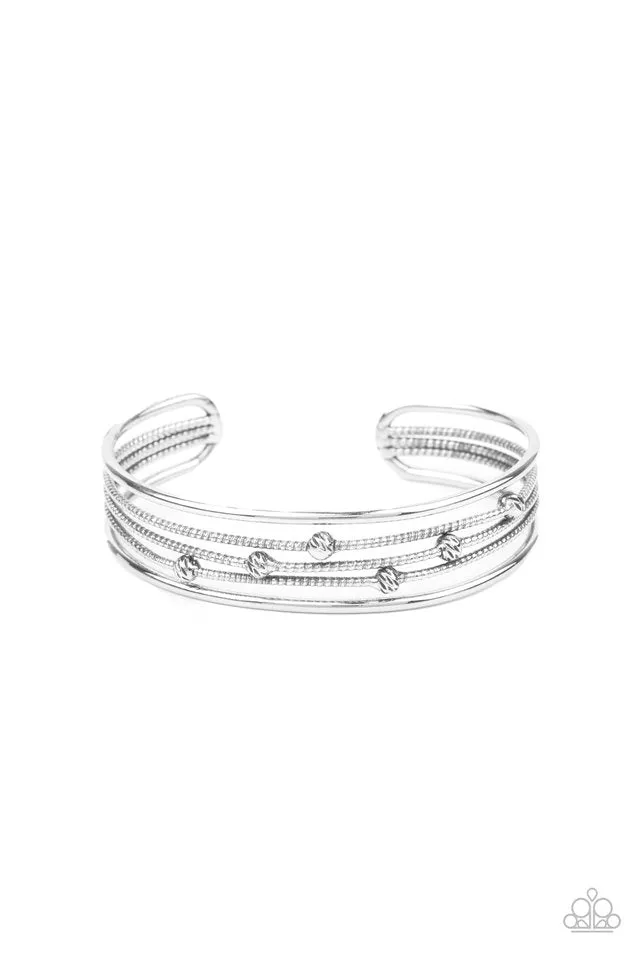 Paparazzi Bracelet ~ Extra Expressive - Silver