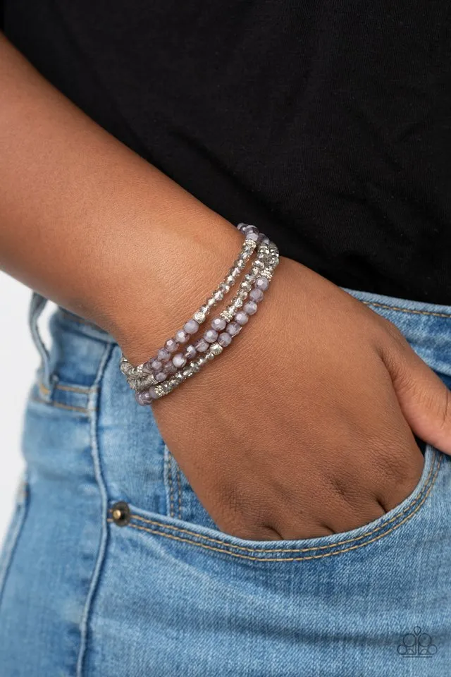 Paparazzi Bracelet ~ How Does Your Garden GLOW - Silver