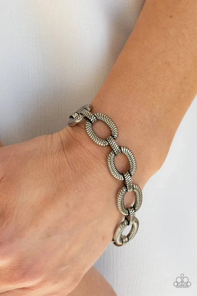 Paparazzi Bracelet ~ Industrial Amazon - Silver