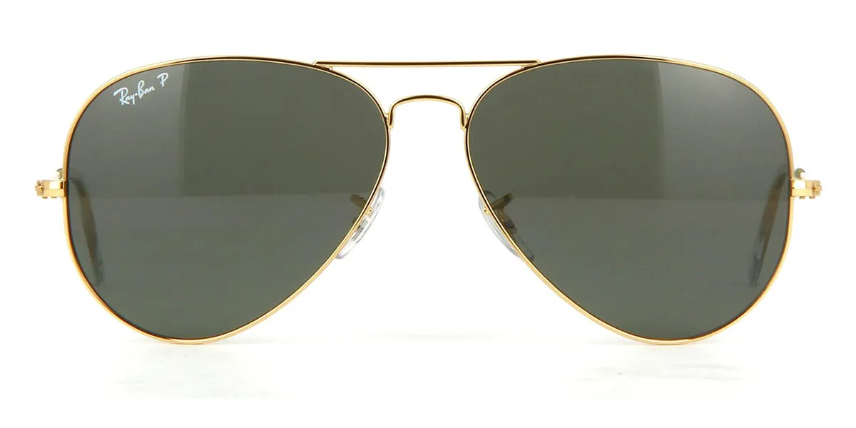 Ray-Ban Aviator 3025 001/58 Gold Frame G15 Polarised - As Seen On Lady Gaga & James Corden