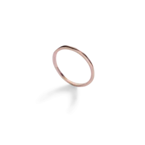 Rose Gold Croí álainn J-stack ring