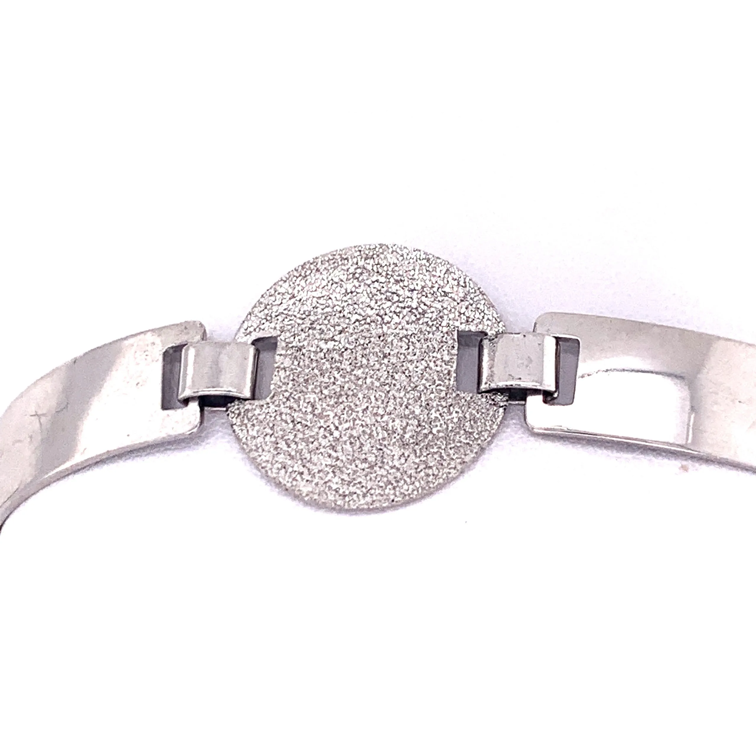 Sterling Silver Metallic Disc Bracelet