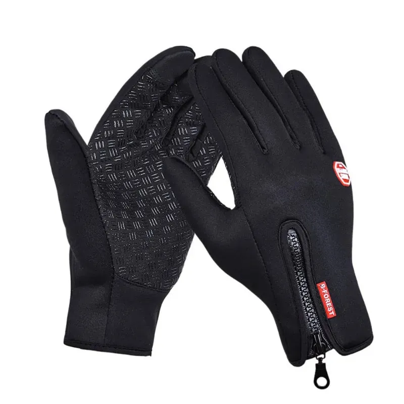 Winter Gloves Men Cycling Bike Wind Waterproof Touch Screen Bicycle Warm Outdoor Running Skiing Mitten